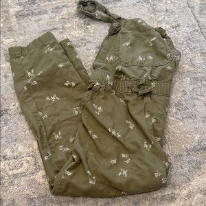 OshKosh B'gosh Green Floral Kids Romper